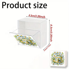 Load image into Gallery viewer, Wall Mounted Daisy Teacup DIY Diamond Painting Storage Box for Art Crafts