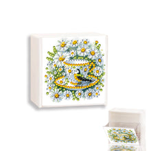 Load image into Gallery viewer, Wall Mounted Daisy Teacup DIY Diamond Painting Storage Box for Art Crafts