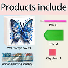 Load image into Gallery viewer, Wall Mounted Butterfly DIY Diamond Painting Storage Box for Art Crafts