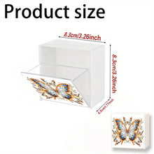 Load image into Gallery viewer, Wall Mounted Butterfly DIY Diamond Painting Storage Box for Art Crafts