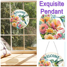 Load image into Gallery viewer, Acrylic 2D Flat Birds Flowers DIY Hanging Diamond Art Kits Wall Door Decor