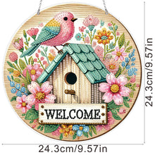 Load image into Gallery viewer, Acrylic 2D Flat DIY Wake Up Hen Hanging Diamond Art Kits Wall Door Decor