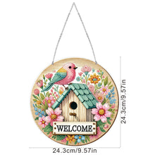 Load image into Gallery viewer, Acrylic 2D Flat DIY Wake Up Hen Hanging Diamond Art Kits Wall Door Decor