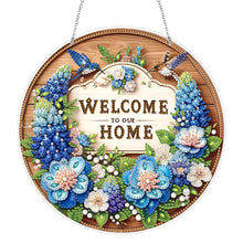 Load image into Gallery viewer, Acrylic 2D Flat DIY Welcome Home Hanging Diamond Art Kits Wall Door Decor