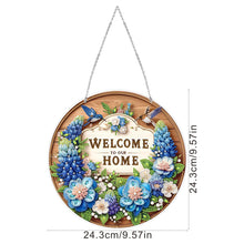 Load image into Gallery viewer, Acrylic 2D Flat DIY Welcome Home Hanging Diamond Art Kits Wall Door Decor