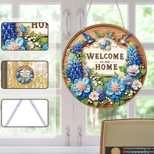 Load image into Gallery viewer, Acrylic 2D Flat DIY Welcome Home Hanging Diamond Art Kits Wall Door Decor