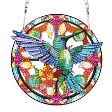 Load image into Gallery viewer, 2pcs 2D Flat DIY Hummingbird Cardinal Diamond Art Pendant Window Hanging Art for Wall