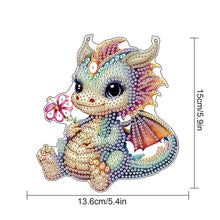 Load image into Gallery viewer, 2Pcs 2D Flat DIY Pterosaur Diamond Painting Pendant Window Hanging Art for Wall