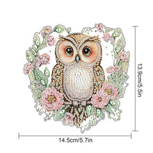 Load image into Gallery viewer, 2Pcs 2D Flat DIY Owl Diamond Painting Art Pendant Window Hanging Art for Wall