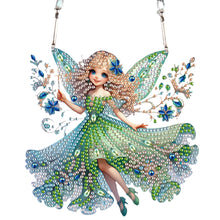 Load image into Gallery viewer, 2Pcs 2D Flat DIY Pixie Fairy Diamond Art Pendant Window Hanging Art for Wall