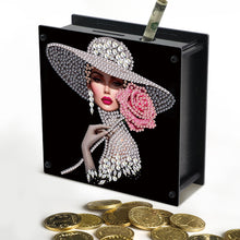 Load image into Gallery viewer, Elegant Lady DIY Money Storage Box Diamond Art Decors for Adults Beginners