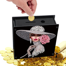 Load image into Gallery viewer, Elegant Lady DIY Money Storage Box Diamond Art Decors for Adults Beginners