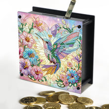 Load image into Gallery viewer, Hummingbird DIY Money Storage Box Diamond Art Decors for Adults Beginners