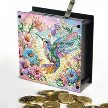 Load image into Gallery viewer, Hummingbird DIY Money Storage Box Diamond Art Decors for Adults Beginners