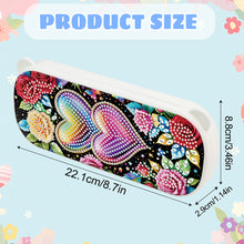 Load image into Gallery viewer, Love Pattern DIY Diamond Pencil Case Pens Brushes Accessories Travel Pencil Box
