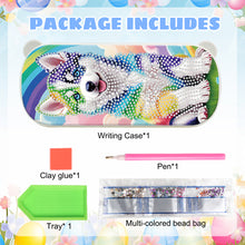 Load image into Gallery viewer, Dog Pattern DIY Diamond Pencil Case Pens Brushes Accessories Travel Pencil Box