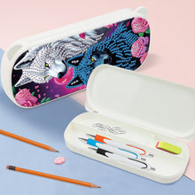 Load image into Gallery viewer, Wolf Pattern DIY Diamond Pencil Case Pens Brushes Accessories Travel Pencil Box