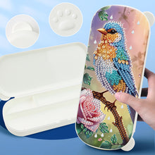 Load image into Gallery viewer, Bird Pattern DIY Diamond Pencil Case Pens Brushes Accessories Travel Pencil Box