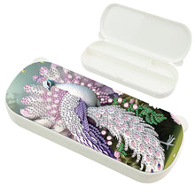 Load image into Gallery viewer, Peacock DIY Diamond Pencil Case Pen Brushes Accessories Travel Pencil Box