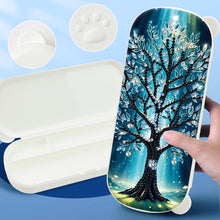 Load image into Gallery viewer, Tree Pattern DIY Diamond Pencil Case Pens Brushes Accessories Travel Pencil Box