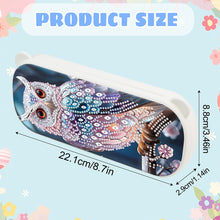 Load image into Gallery viewer, Owl Pattern DIY Diamond Pencil Case Pens Brushes Accessories Travel Pencil Box