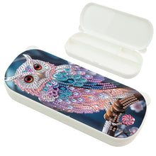 Load image into Gallery viewer, Owl Pattern DIY Diamond Pencil Case Pens Brushes Accessories Travel Pencil Box