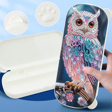Load image into Gallery viewer, Owl Pattern DIY Diamond Pencil Case Pens Brushes Accessories Travel Pencil Box