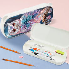 Load image into Gallery viewer, Owl Pattern DIY Diamond Pencil Case Pens Brushes Accessories Travel Pencil Box