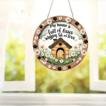 Load image into Gallery viewer, Acrylic 2D Flat Daisy House DIY Hanging Diamond Art Kits Wall Door Decor