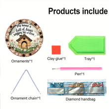 Load image into Gallery viewer, Acrylic 2D Flat Daisy House DIY Hanging Diamond Art Kits Wall Door Decor