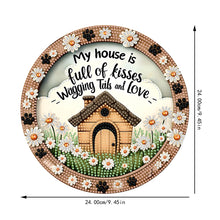 Load image into Gallery viewer, Acrylic 2D Flat Daisy House DIY Hanging Diamond Art Kits Wall Door Decor