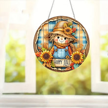 Load image into Gallery viewer, Acrylic 2D Flat Happy Autumn DIY Hanging Diamond Art Kits Wall Door Decor