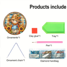 Load image into Gallery viewer, Acrylic 2D Flat Happy Autumn DIY Hanging Diamond Art Kits Wall Door Decor