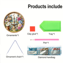 Load image into Gallery viewer, Acrylic 2D Flat Fountain Flowers DIY Hanging Diamond Art Kits Wall Door Decor
