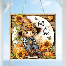 Load image into Gallery viewer, Acrylic 2D Flat DIY Love Autumn Hanging Diamond Art Kits Wall Door Decor