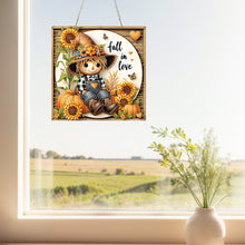 Load image into Gallery viewer, Acrylic 2D Flat DIY Love Autumn Hanging Diamond Art Kits Wall Door Decor