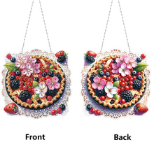 Load image into Gallery viewer, 2D Flat DIY Fruit Pizza Diamond Art Pendant Window Hanging Art for Home Decor