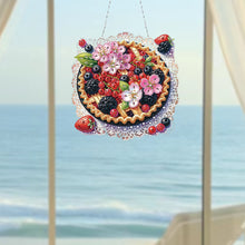 Load image into Gallery viewer, 2D Flat DIY Fruit Pizza Diamond Art Pendant Window Hanging Art for Home Decor