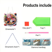 Load image into Gallery viewer, 2D Flat DIY Fruit Pizza Diamond Art Pendant Window Hanging Art for Home Decor