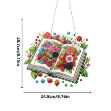 Load image into Gallery viewer, 2D Flat DIY Botanical Books Diamond Art Pendant Window Hanging Art for Home