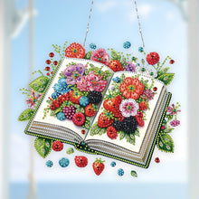 Load image into Gallery viewer, 2D Flat DIY Botanical Books Diamond Art Pendant Window Hanging Art for Home