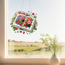 Load image into Gallery viewer, 2D Flat DIY Botanical Books Diamond Art Pendant Window Hanging Art for Home