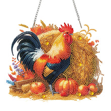 Load image into Gallery viewer, Acrylic Farm Chicken 2D Flat DIY Hanging Diamond Art Kits Wall Door Decoration