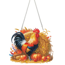 Load image into Gallery viewer, Acrylic Farm Chicken 2D Flat DIY Hanging Diamond Art Kits Wall Door Decoration