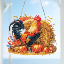 Load image into Gallery viewer, Acrylic Farm Chicken 2D Flat DIY Hanging Diamond Art Kits Wall Door Decoration