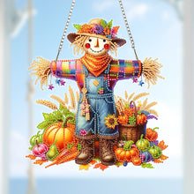 Load image into Gallery viewer, Acrylic Scarecrow 2D Flat DIY Hanging Diamond Art Kits Wall Door Decoration