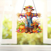 Load image into Gallery viewer, Acrylic Scarecrow 2D Flat DIY Hanging Diamond Art Kits Wall Door Decoration