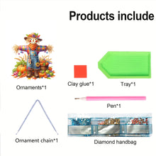 Load image into Gallery viewer, Acrylic Scarecrow 2D Flat DIY Hanging Diamond Art Kits Wall Door Decoration