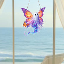 Load image into Gallery viewer, Acrylic Butterfly Ghost 2D Flat DIY Hanging Diamond Art Kits Wall Door Decoratio