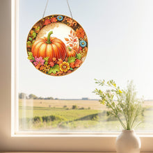 Load image into Gallery viewer, Acrylic Pumpkin 2D Flat DIY Hanging Diamond Art Kits Wall Door Decoration